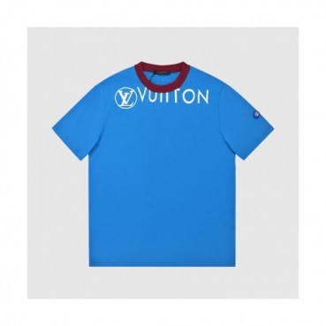 Louis vuitton  Mm/Wm Logo Short Sleeved Tshirts Blue - 루이비통 2021 남/녀 로고 반팔티 Lou03522x Size(s 