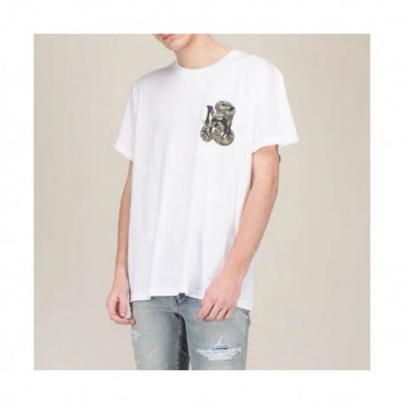 Amiri Mm/Wm Logo Cotton Short Sleeved Tshirts White - 아미리 2021 남/녀 로고 코튼 반팔티 Ami0271x Size(s 