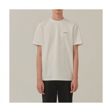 ADER  Mens Minimal Cotton Short-sleeved Tshirts White 