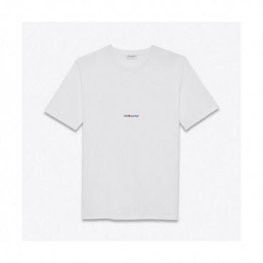 Saint Laurent  Mens Logo Cotton Short Sleeved Tshirs - 입생로랑 2021 남성 로고 코튼 반팔티 Ysl0119x Size(s 