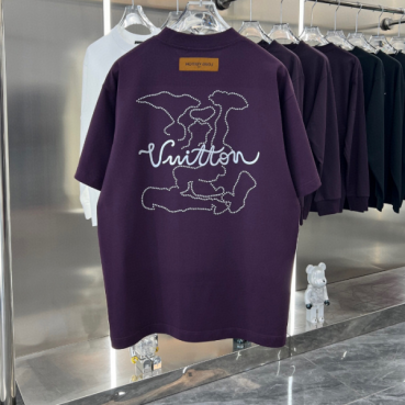 Louis vuitton  Mm/Wm Logo Short Sleeved Tshirts Black - 루이비통 2025 남/녀 로고 반팔티 Lou03509x Size(s 