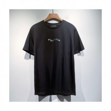 Prada  Mens Basic Logo Short Sleeved Tshirts Black - 프라다 2021 남성 베이직 로고 폴로 반팔티 Pra02349x Size(s 