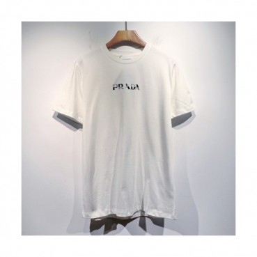 Prada  Mens Basic Logo Short Sleeved Tshirts White - 프라다 2021 남성 베이직 로고 폴로 반팔티 Pra02322x Size(s 