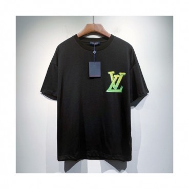 Louis vuitton  Mm/Wm Logo Short Sleeved Tshirts Black - 루이비통 2021 남/녀 로고 반팔티 Lou03473x Size(s 