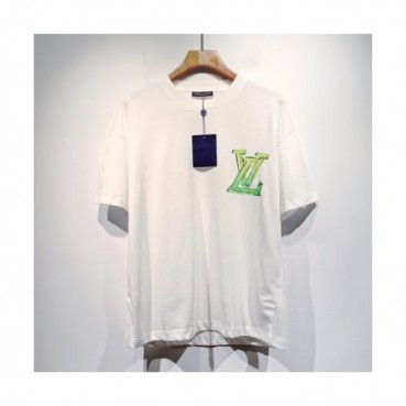 Louis vuitton  Mm/Wm Logo Short Sleeved Tshirts White - 루이비통 2021 남/녀 로고 반팔티 Lou03474x Size(s 