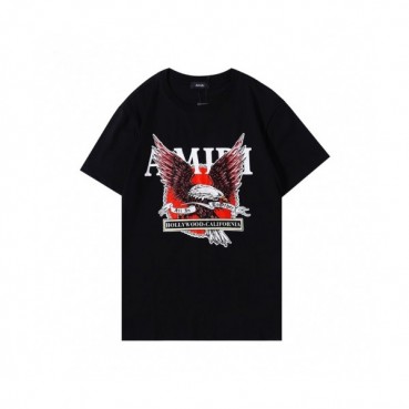 Amiri Mm/Wm Logo Cotton Short Sleeved Tshirts Black - 아미리 2021 남/녀 로고 코튼 반팔티 Ami0269x Size(m 