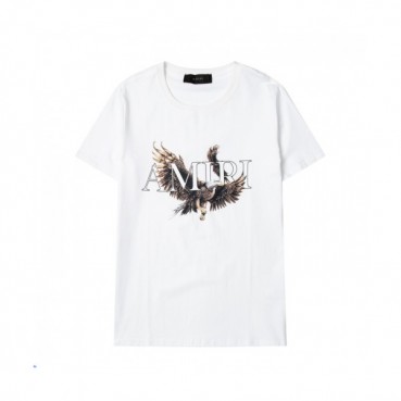 Amiri Mm/Wm Logo Cotton Short Sleeved Tshirts White - 아미리 2021 남/녀 로고 코튼 반팔티 Ami0264x Size(m