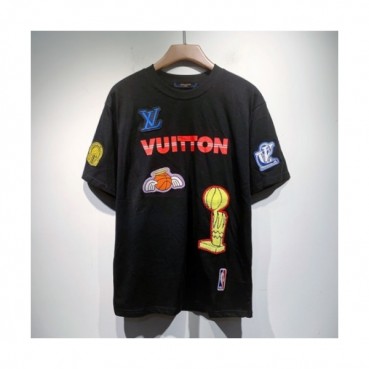Louis vuitton  Mm/Wm Logo Short Sleeved Tshirts Black - 루이비통 2021 남/녀 로고 반팔티 Lou03464x Size(s 