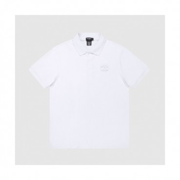 Chanel  Mm/Wm 'CC' Logo Cotton Short Sleeved Tshirts White - 샤넬 2021 남/녀 'CC'로고 코튼 반팔티 Cnl0746x Size(xs 
