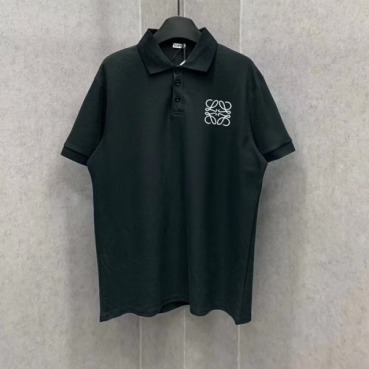 Loewe  Mens Smile Short Sleeved Tshirts Black - 로에베 2024 남성 폴로 반팔티 Loe0474x Size(s 