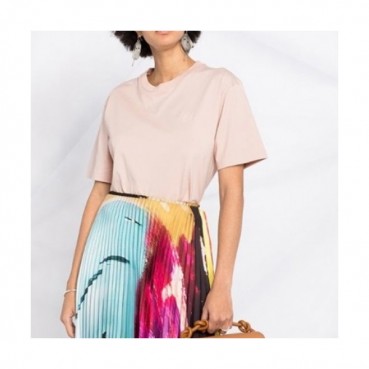 Loewe  Womens Smile Short Sleeved Tshirts Pink - 로에베 2021 여성 반팔티 Loe0472x Size(s 
