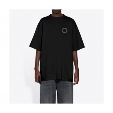 Balenciaga  Mm/Wm Logo Cotton Short Sleeved Tshirts Black - 발렌시아가 2021 남/녀 로고 코튼 반팔티 Bal01142x Size(xs 
