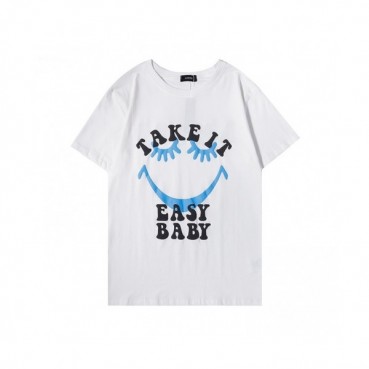 Amiri Mm/Wm Logo Cotton Short Sleeved Tshirts White - 아미리 2021 남/녀 로고 코튼 반팔티 Ami0252x Size(s 