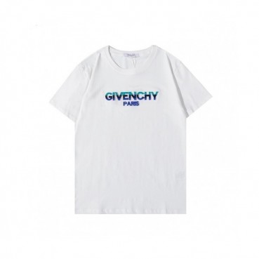 Givenchy  Mens Logo Short Sleeved Tshirts White - 지방시 2021 남성 로고 코튼 반팔티 Giv0545x Size(s 