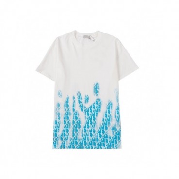 Dior  Mm/Wm Casual Crew-neck Short Sleeved Tshirts White 