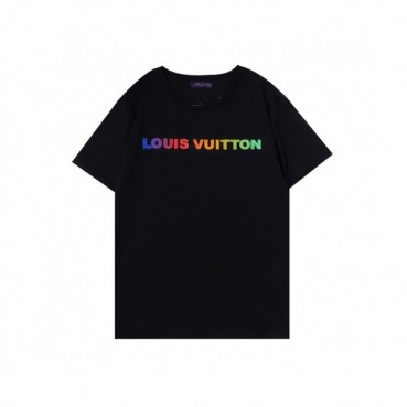 Louis vuitton  Mm/Wm Logo Short Sleeved Tshirts Black - 루이비통 2021 남/녀 로고 반팔티 Lou03442x Size(s 
