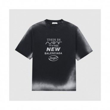 Balenciaga  Mm/Wm Logo Cotton Short Sleeved Tshirts Black - 발렌시아가 2021 남/녀 로고 코튼 반팔티 Bal01139x Size(xs 