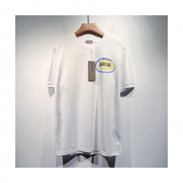 Dior  Mm/Wm Casual Crew-neck Short Sleeved Tshirts White 