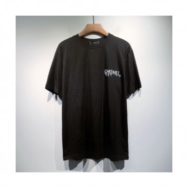 Chanel  Mm/Wm 'CC' Logo Cotton Short Sleeved Tshirts Black - 샤넬 2021 남/녀 'CC'로고 코튼 반팔티 Cnl0740x Size(s 
