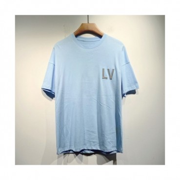 Louis vuitton  Mm/Wm Logo Short Sleeved Tshirts Blue - 루이비통 2021 남/녀 로고 반팔티 Lou03439x Size(s 