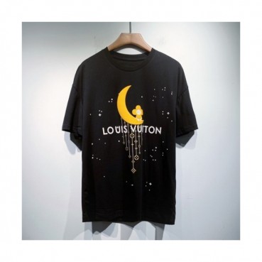 Louis vuitton  Mm/Wm Logo Short Sleeved Tshirts Black - 루이비통 2021 남/녀 로고 반팔티 Lou03435x Size(s 