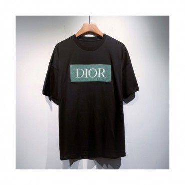 Dior  Mm/Wm Casual Crew-neck Short Sleeved Tshirts Black 