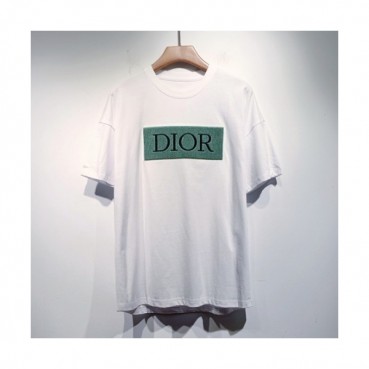 Dior  Mm/Wm Casual Crew-neck Short Sleeved Tshirts White 