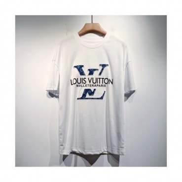 Louis vuitton  Mm/Wm Logo Short Sleeved Tshirts White - 루이비통 2021 남/녀 로고 반팔티 Lou03432x Size(m 