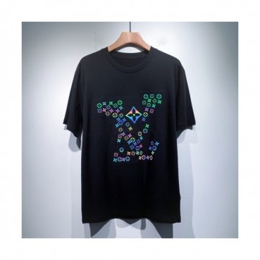 Louis vuitton  Mm/Wm Logo Short Sleeved Tshirts Black - 루이비통 2021 남/녀 로고 반팔티 Lou03431x Size(s 