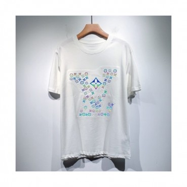 Louis vuitton  Mm/Wm Logo Short Sleeved Tshirts White - 루이비통 2021 남/녀 로고 반팔티 Lou03430x Size(s 