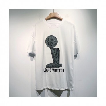 [캐쥬얼]Louis vuitton  Mm/Wm Logo Short Sleeved Tshirts White - 루이비통 2021 남/녀 로고 반팔티 Lou03426x Size(s 