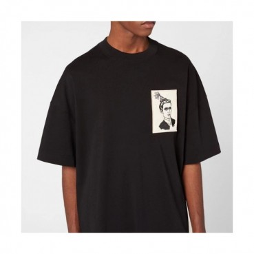 Ami Mm/Wm Casual Cotton Short Sleeved Tshirt Black - 아미 2021 남/녀 로고 코튼 캐쥬얼 반팔티 Ami0155x Size(s 