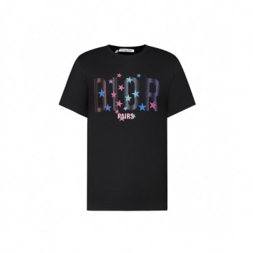 Dior  Mm/Wm Casual Crew-neck Short Sleeved Tshirts Black 