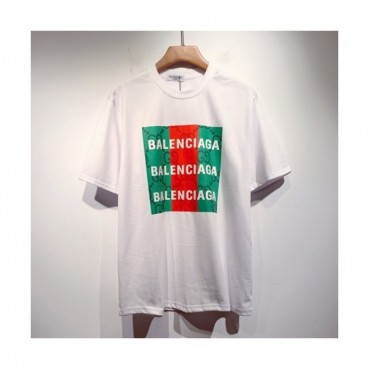 [매장판]Balenciaga  Mm/Wm Logo Cotton Short Sleeved Tshirts White - 발렌시아가 2021 남/녀 로고 코튼 반팔티 Bal01083x Size(xs 