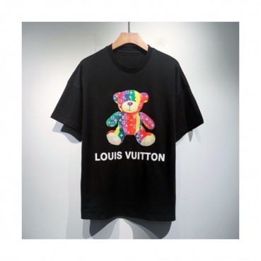 Louis vuitton  Mm/Wm Logo Short Sleeved Tshirts Black - 루이비통 2021 남/녀 로고 반팔티 Lou03415x Size(s 
