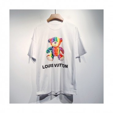 Louis vuitton  Mm/Wm Logo Short Sleeved Tshirts White - 루이비통 2021 남/녀 로고 반팔티 Lou03414x Size(s 