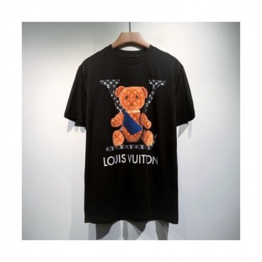 Louis vuitton  Mm/Wm Logo Short Sleeved Tshirts Black - 루이비통 2021 남/녀 로고 반팔티 Lou03411x Size(s 