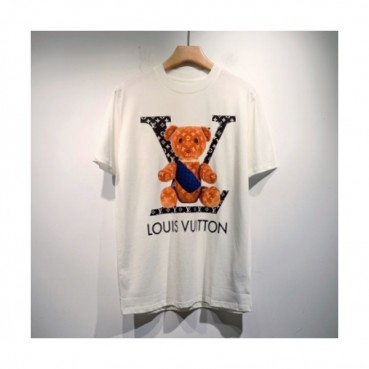 Louis vuitton  Mm/Wm Logo Short Sleeved Tshirts White - 루이비통 2021 남/녀 로고 반팔티 Lou03410x Size(s 