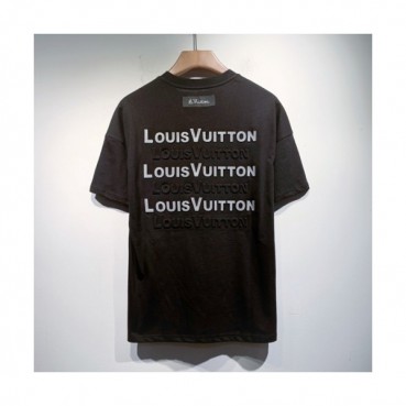 Louis vuitton  Mm/Wm Logo Short Sleeved Tshirts Black - 루이비통 2021 남/녀 로고 반팔티 Lou03409x Size(s 