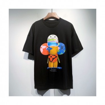 Louis vuitton  Mm/Wm Logo Short Sleeved Tshirts Black - 루이비통 2021 남/녀 로고 반팔티 Lou03408x Size(s 