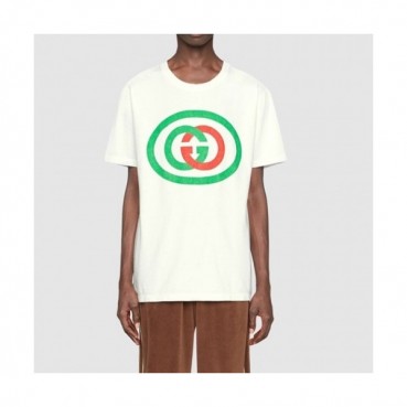 Gucci  Mm/Wm Logo Short Sleeved Tshirts White - 구찌 2021 남/녀 로고 반팔티 Guc03895x Size(xs 