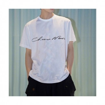 Chanel  Mm/Wm 'CC' Logo Cotton Short Sleeved Tshirts White - 샤넬 2021 남/녀 'CC'로고 코튼 반팔티 Cnl0725x Size(s 