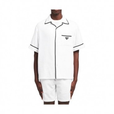 Prada   Mm/Wm Basic Logo Short Sleeved Tshirts White - 프라다 2021 남/녀 베이직 로고 반팔티 Pra02329x Size(s 