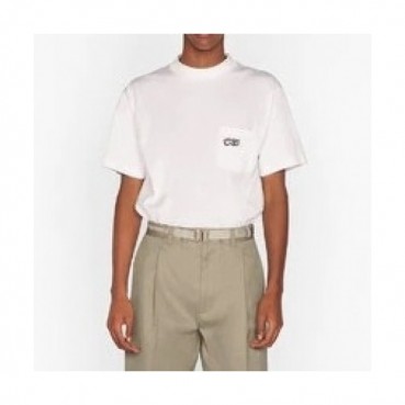 Dior  Mm/Wm Casual Crew-neck Short Sleeved Tshirts White 