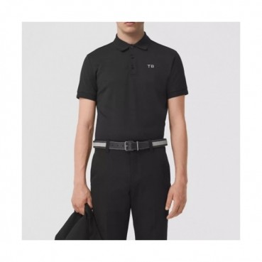 Burberry  Mens Logo Cotton Short Sleeved Tshirts Black - 버버리 2021 남성 로고 코튼 반팔티 Bur04031x Size(s 