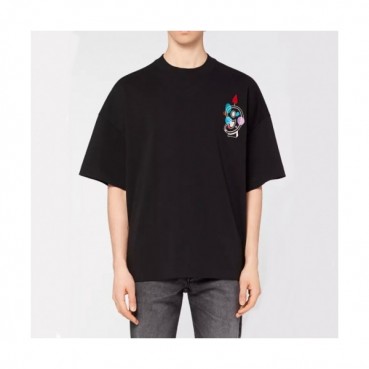 Ami Mm/Wm Casual Cotton Short Sleeved Tshirt Black - 아미 2021 남/녀 로고 코튼 캐쥬얼 반팔티 Ami0154x Size(xs 