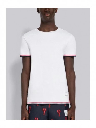 Thom Browne  Mens Casual Short Sleeved Tshirts White - 톰브라운 2023 남성 캐쥬얼 반팔티 Thom01344x Size(0 