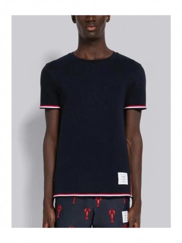 Thom Browne  Mens Casual Short Sleeved Tshirts Navy - 톰브라운 2023 남성 캐쥬얼 반팔티 Thom01343x Size(0 