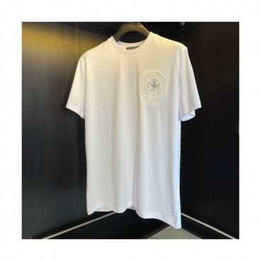 Chrome hearts  Mens Logo Casual Short Sleeved Tshirts White - 크롬하츠 2021 남성 로고 캐쥬얼 반팔티 Chr0396x Size(m 