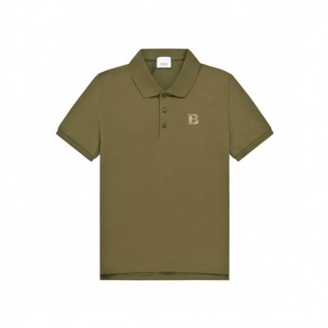 Burberry  Mens Logo Cotton Short Sleeved Tshirts Khaki - 버버리 2021 남성 로고 코튼 반팔티 Bur04026x Size(s 